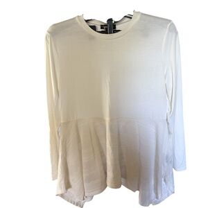 Serena Williams flounce peplum top size L